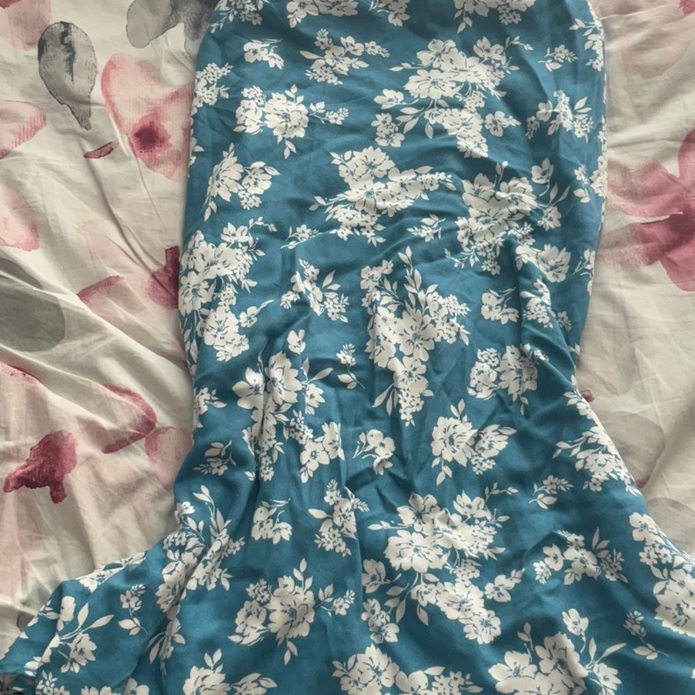 Floral Blue Skirt